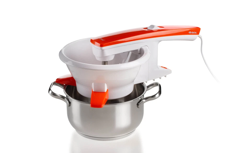 Ariete Passì Passaverdure Elettrico 261 3 dischi Inox 25W Bianco arancio - Immagine 3 di 4