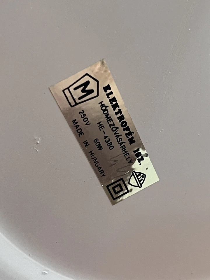 🌟 alte  DDR ? Ungarn Schreibtischlampe Metall 60er/70er  schwenkbar Elektrofém - Bild 3 von 4