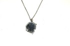 925 Sterling Silver Child Silhouette pendant necklace 4.4g 22" — photo 3