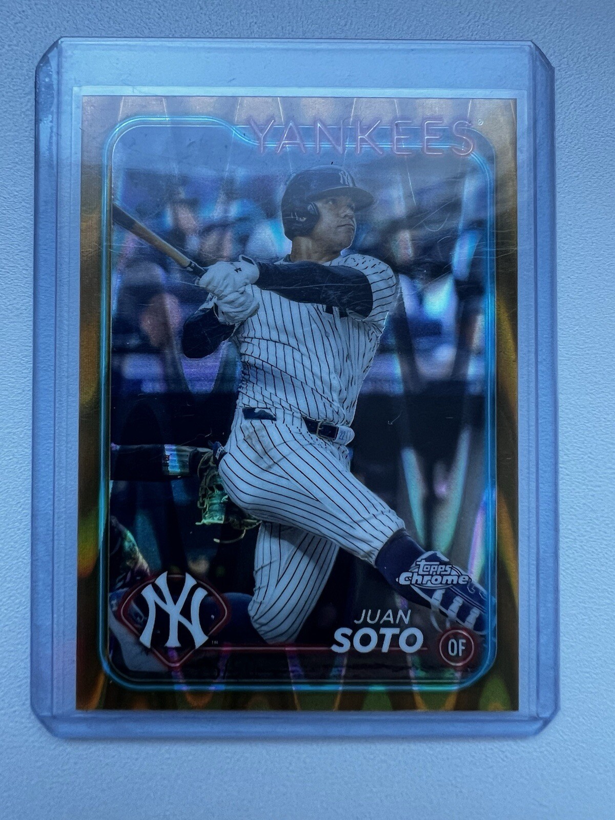 2024 Topps Chrome Juan Soto Gold Wave Refractor 25/50 SSP #150 Mint