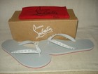 100% AUTH NEW MEN CHRISTIAN LOUBOUTIN LOUBI SPIKE FLIP FLOP SANDALS EU 42/US 9 — photo 3