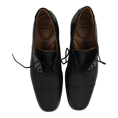 Clarks Tilden Cap Oxford Leather Shoes Mens Size US 9.5 M UK 8.5 EU 42.5 Lace Up Clarks Tilden Cap Oxford Leather Shoes Mens Size US 9.5 M UK  main image 4