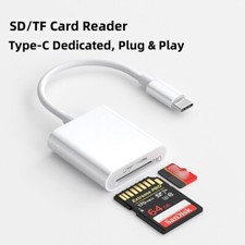 New SD TF Card Reader USB-C to Camera Card OTG Adapter for iPhone