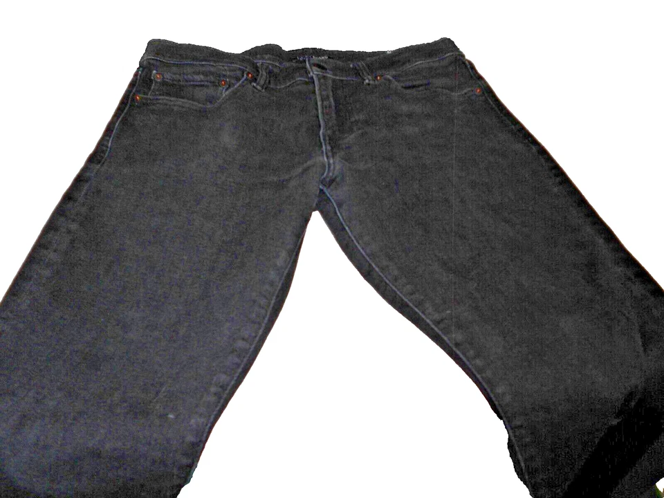 Mens LUCKY BRAND 110 SLIM STRETCH BLACK denim jeans 31 x 32 (Actual) - Image 2 of 3