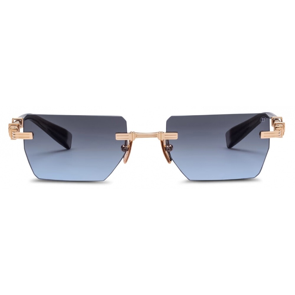 Balmain Sunglasses Pierre BPS-150F-53 Gold Unisex New