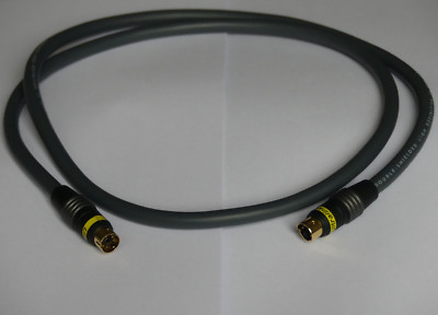 3.3ft 1m Ultralink Challenger Double Shielded S-VHS 4-Pin Mini-DIN S-Video Cable
