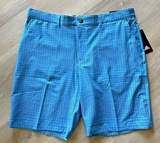 Adidas Ultimate 365 Stretch Golf Shorts Size 36 Blue Plaid Adidas Ultimate 365 Stretch Golf Shorts Size 36 Blue Plaid