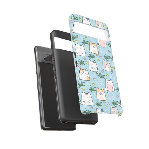 Cute Cat Phone Case, Kawaii Cat Lovers Mobile Cover - 第 168/277 張圖片