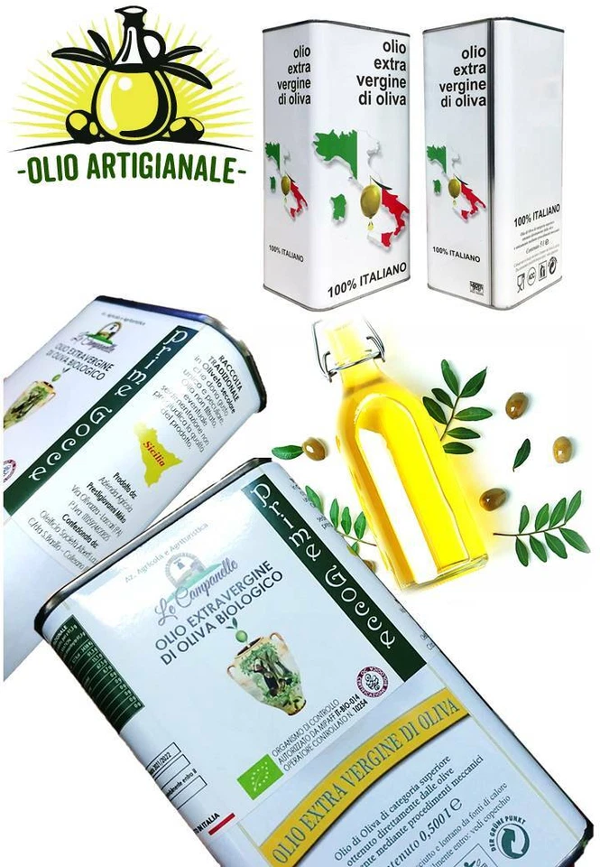 Olio Extravergine di oliva 2025 - 2026  Biologico.   5 litri - Immagine 4 di 4