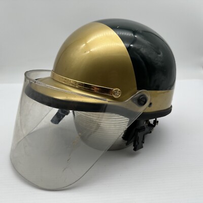 VTG Police California Sheriff Riot Motorcycle Helmet OBSOLETE CHP W Shield  1970s