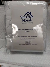 Smart Home Essentials For Living Quilted Pillow Protector Set Of Two 20x26