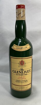 The Glenlivet 12Yr Scotch Whisky Vintage Puzzle Bottle Sliding Twisting USA