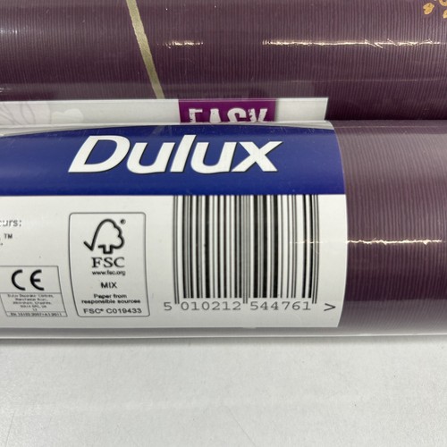 Bundle Lot 5X Dulux Easy Hang Meadowsweet Plum Feature Wallpaper 30-027 Bath 011 - Picture 11 of 19