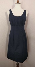 J.CREW Classic Solid Navy Blue Bridesmaid Sundress Pockets Sleeveless Size 6