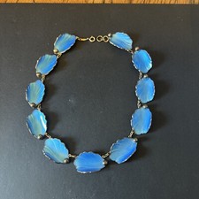 Splendida collana smaltata in argento sterling Norvegia Hans Myhre Estate