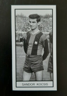 Ungarn - Barcelona - SANDOR KOCSIS Memory Lane UK Fußball Sammelkarte