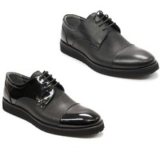 Men's Elegante Anthony Cap Toe Leather Oxford Shoes Casual Dress Style