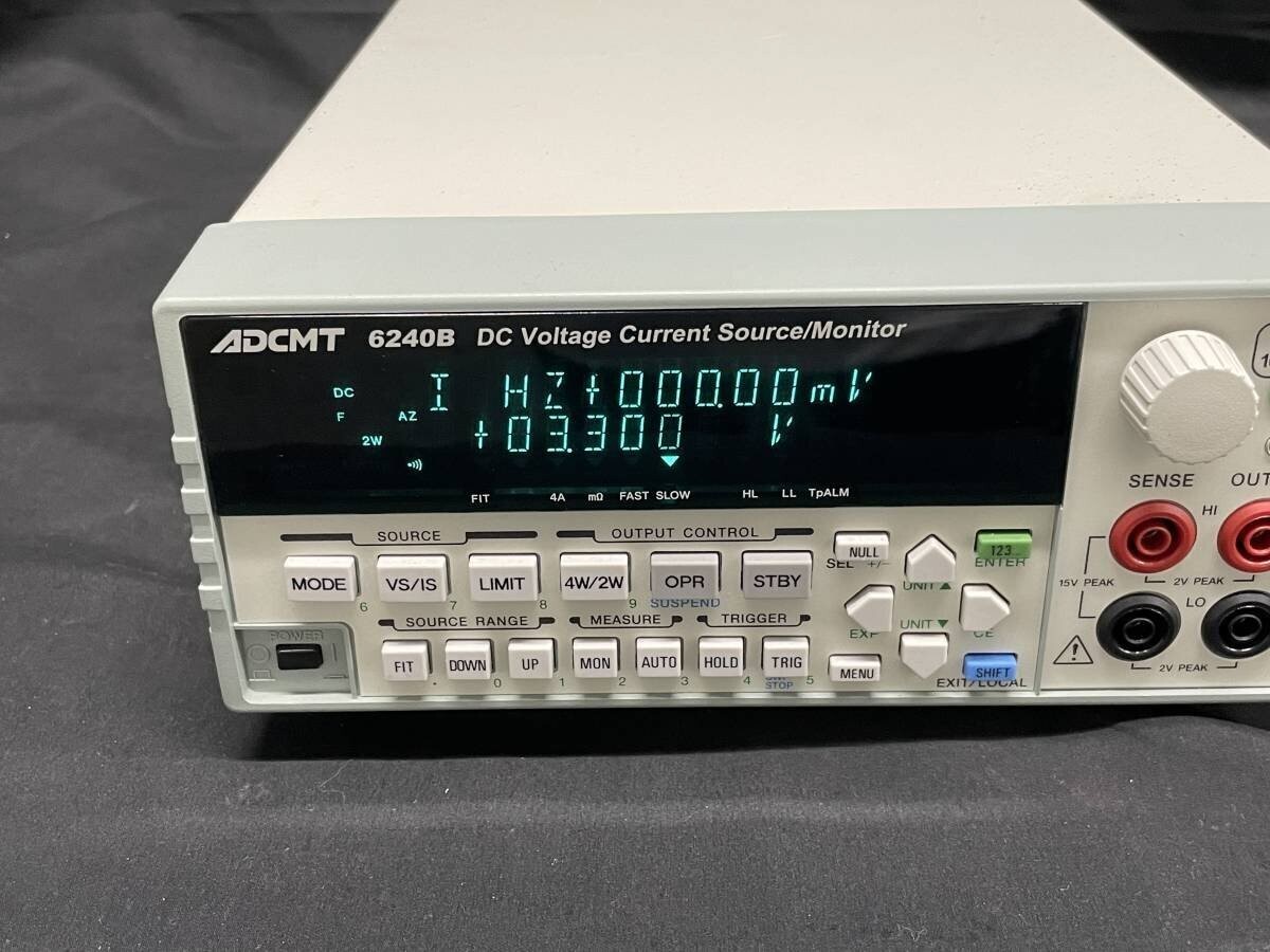 ADCMT 6240B DC Voltage Current Source/Monitor USB Used JPN | eBay