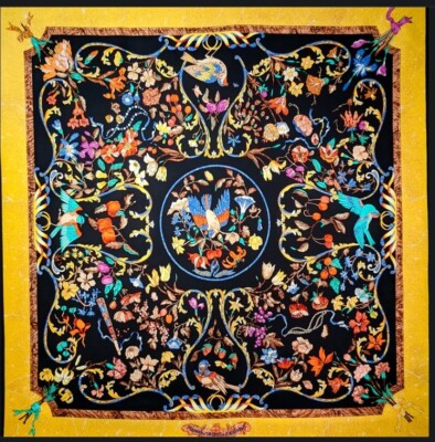 Hermes Pierres D'orient ET D'Occident Hermes Scarf by Zoe Pauwells 90cm SIlk