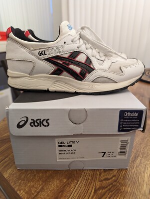 ASICS Gel-Lyte V White Black Red 1191A267-100 Men's Size w/ Box