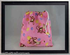 Gymnastics Leotard Grip Bags / Monkeys with Dots Gymnast Birthday Goody Bag