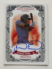 2021 Onyx Vintage Jeferson Espinal Blue Ink Auto /400 