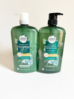 Herbal Essences Eucalyptus Aloe Shampoo Conditioner Scalp Balance 29.2 Oz