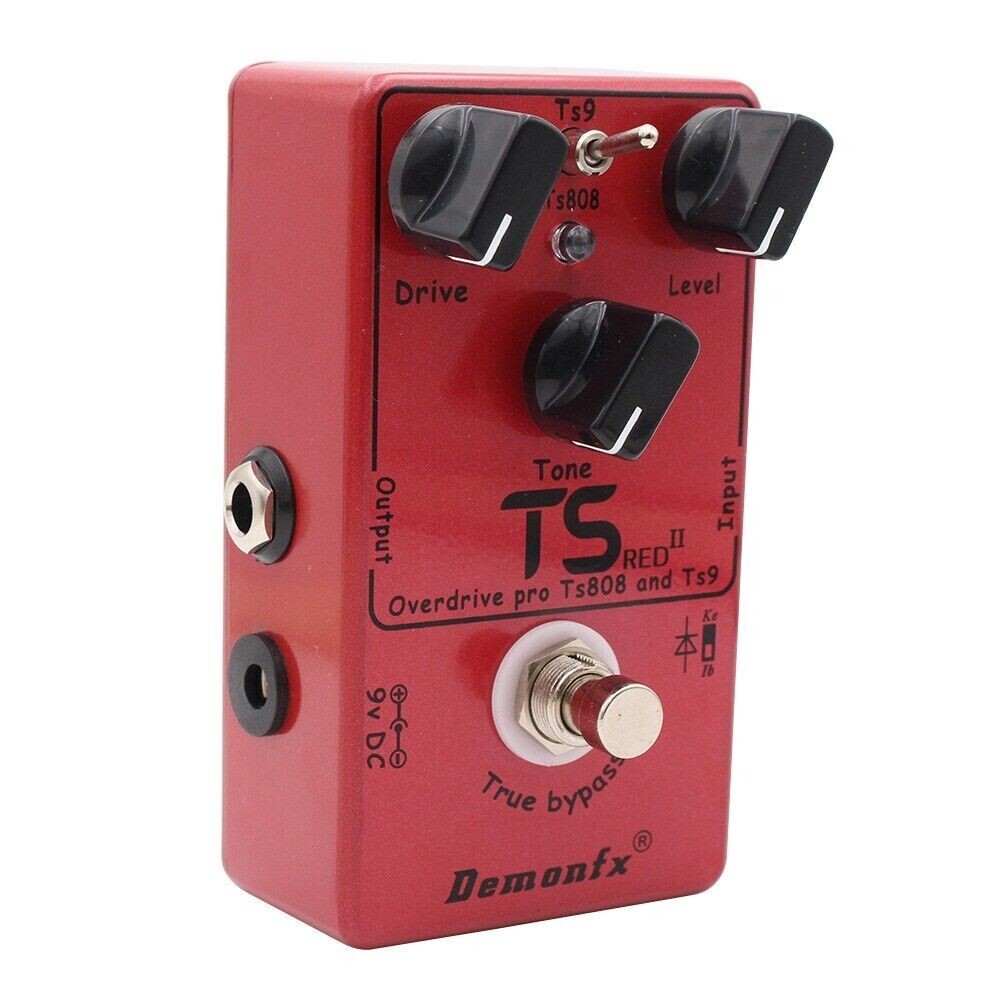 ギター TBCFX TS CUSTOM OVERDRIVE Demonfx TS II Red TS9 or TS808 OD options Internal Mode Switch | eBay