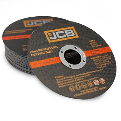 JCB TOOLS JCB Angle Grinder Metal Cutting Discs 115mm (4 1/2'') x 1.2 x 22.23mm, 20 Pack