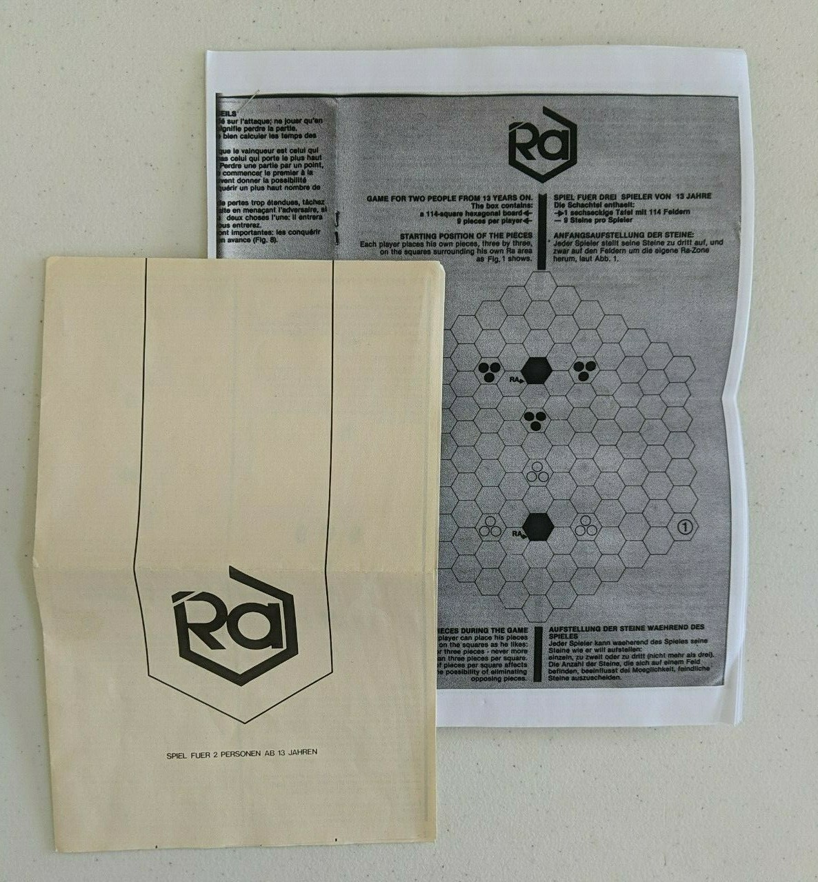 Ra Board Game, International Team G207 (1979) Mint in Fair box eBay