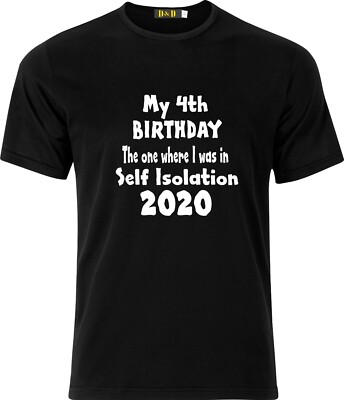 PERSONALISIERT MEINE ?? T-SHIRT GEBURTSTAG THE ONE WHERE I WAS IN SELF ISOLATION 2020