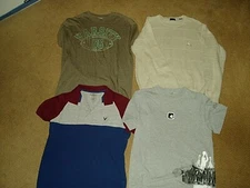 "MEN'S, Lot of 4, BRANDNAME LONG & SHORT SLEEVE SHIRTS ANS SWEATER", Size M