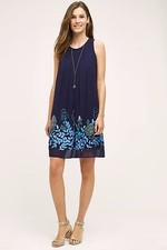 NWT SZ 0 $228 WOODVINE SWING DRESS BY NOT SO SERIOUS EMBROIDERED