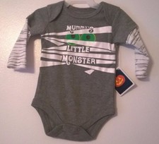Halloween Baby Long Sleeve One Piece BodySuit Mummy's Little Monster 3-6 mth NWT
