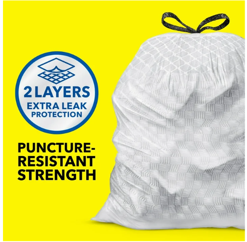 Glad ForceFlex Tall Kitchen Drawstring Trash Bags, 13 Gallon, Gain Lavender - 第 2/12 張圖片