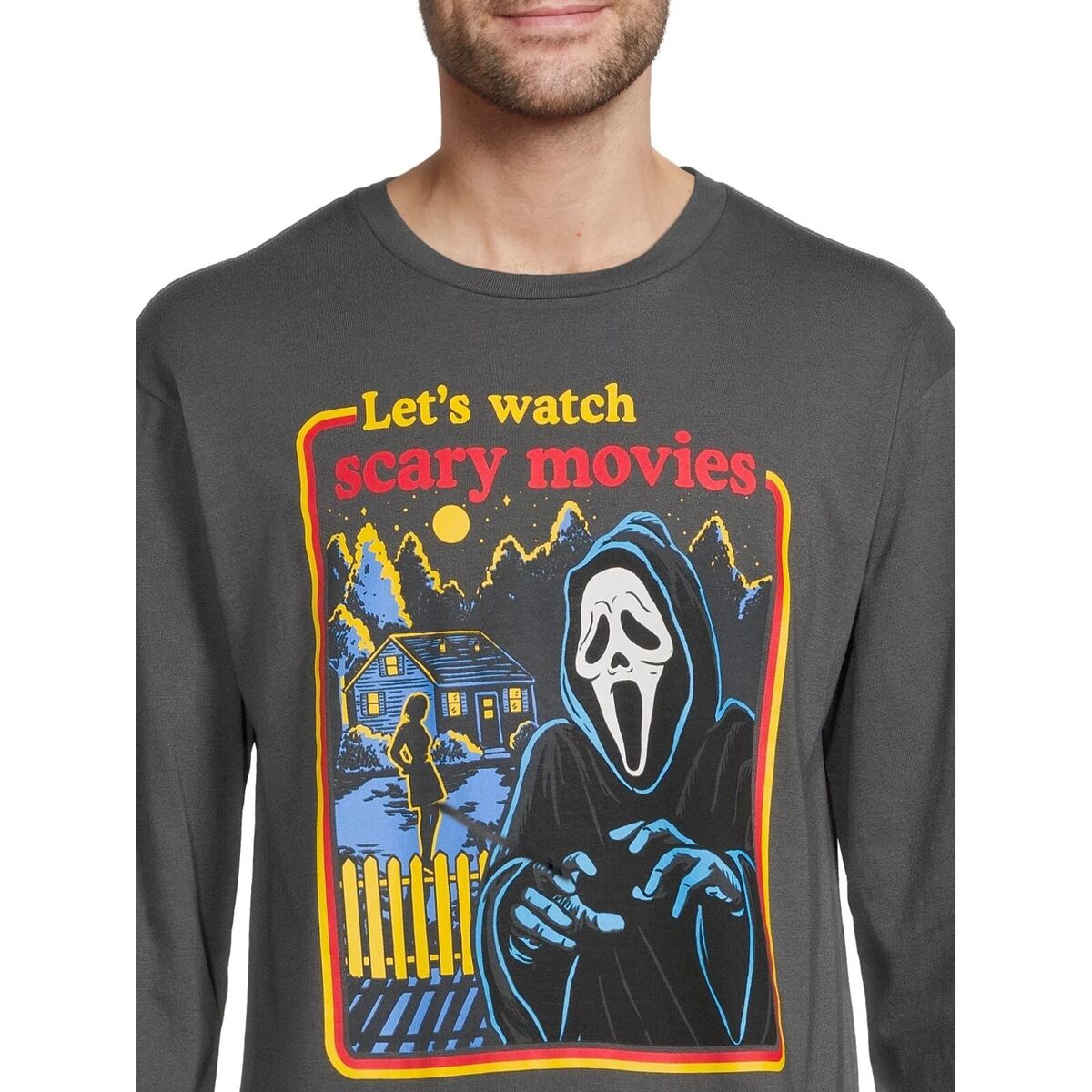 Ghost Face Killer Watch Scary Movies Men's Black T-shirt : Target