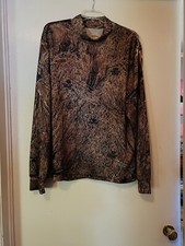 Mossy Oak Men  s XL Long Sleeve T Shirt Camouflage Field Staff VaporRise