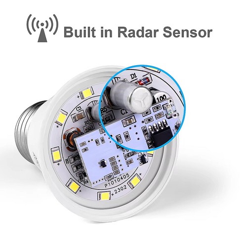 Mikrowellenradar Induktion 12W LED Glühbirne Bewegungssensor E27 Glühbirnen 220V - Bild 6 von 10
