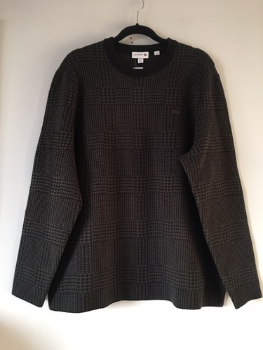 BLACK HOUNDSTOOTH MENS SWEATER SIZE 