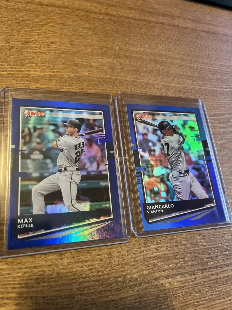 2020 Donruss BLUE PARALLELS Giancarlo Stanton #195 Max Kepler
