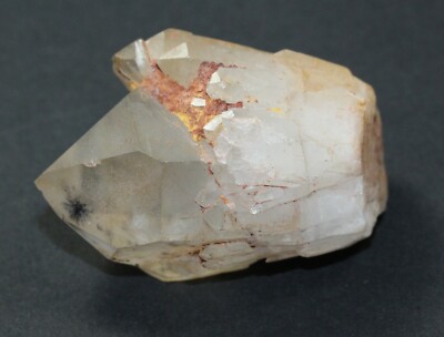 Lightbrary Quartz with Hollandite Collectible Stone Genuine with Small Black Stars