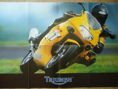 Poster TRIUMPH Motorräder 2001 Sport Turing Classic Prospekt catalogue 593 x 838