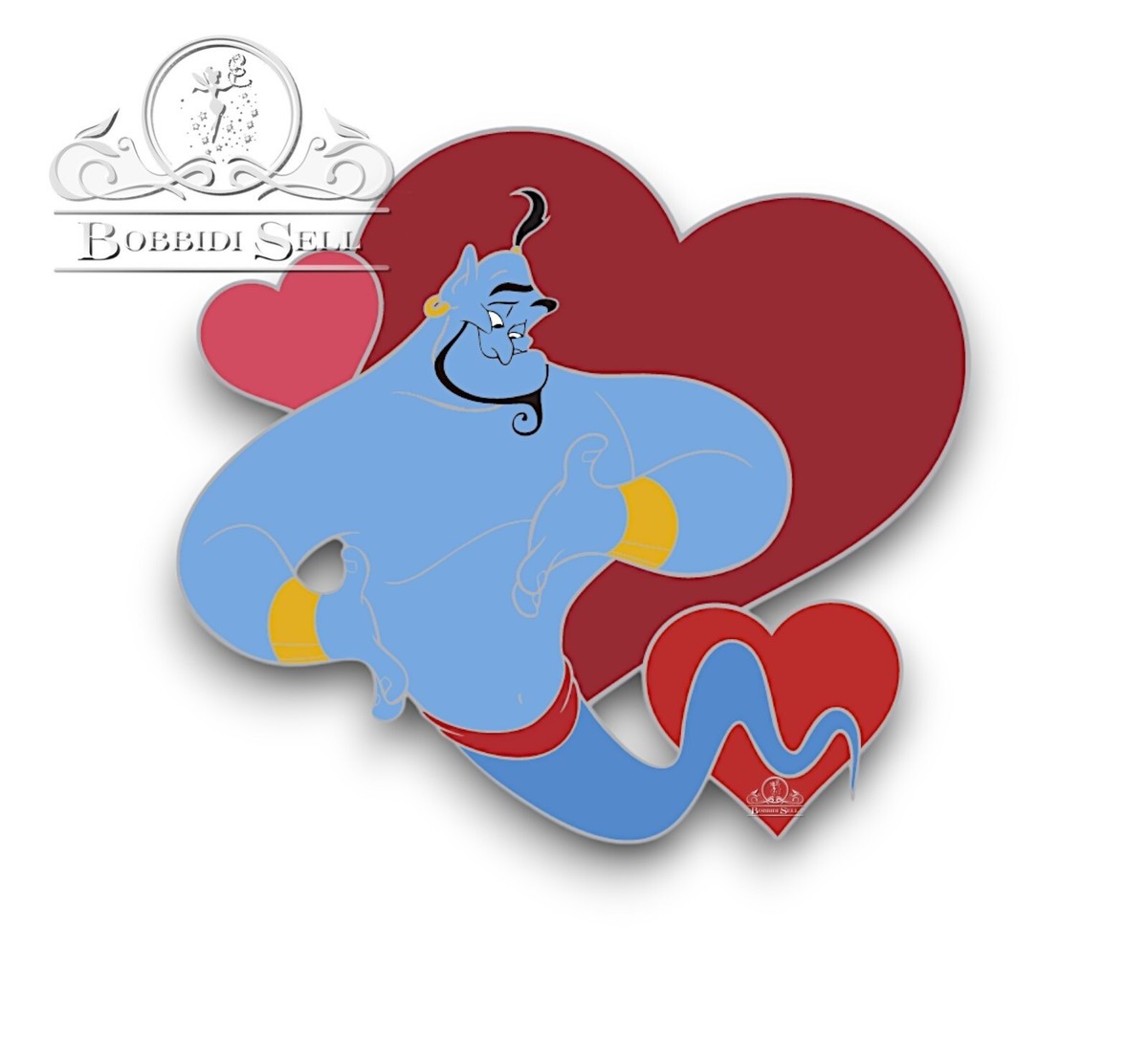 Disney Genie Aladdin Heart Valentine's Day Pin OE 2025
