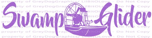 Swamp Glider Airboat Keys Vinyl Decal Saver Sticker Fishing Summer Car Auto - Picture 15 of 22