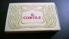  Vintage " IL CORTILE" Restaurante, NYC NEW YORK Unused Matchbox  