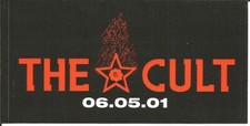 THE CULT Rare VINTAGE 2001 PROMO Vinyl STICKER DECAL app 6x3 for Beyond CD MINT