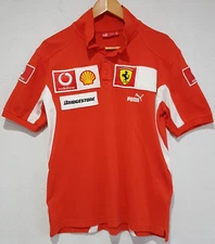 F1 Ferrari Puma Vodafone Shell Bridgestone Polo Size Small
