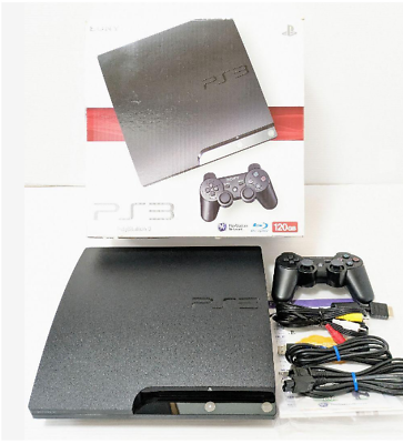 SONY PlayStation 3 PS3 CECH-2000A Black Game Console Full Accessories Fedex  F/S