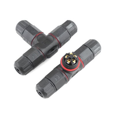 IP68 Waterproof Electrical Cable Wire 2/3/4/5Pin Connector Outdoor Socket 5Pcs