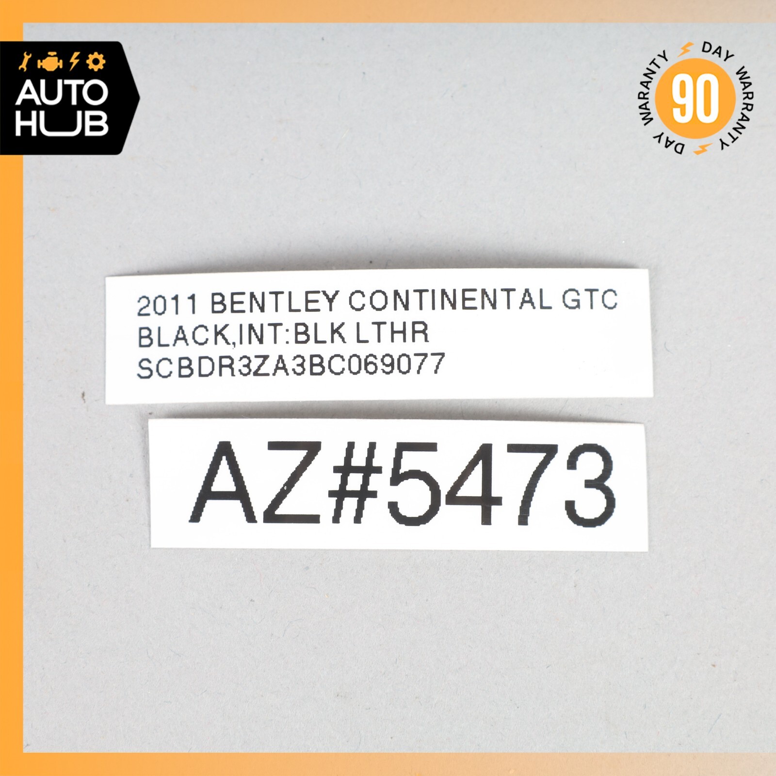 09-18 Bentley Continental GTC GT 6.0L W12 Turbo Cartridge Right Side OEM 59k